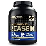 Optimum Nutrition Gold Standard 100% Casein Proteinpulver, Geschmack Creamy Vanilla, 1.82kg, 55 Portionen