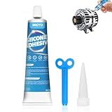 Miioto Oily Glue, Witterungsbeständiger Haftstarker Dichtstoff, Silikon Durchsichtig Wasserfest, Silikon Zum Abdichten, Fenster Hitzebeständiges Silikon Transparent, Silikon für Außenbereich,100ml