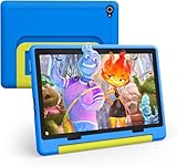 Freeski Kinder Tablet 10.1 Zoll, Android 14 Tablet für Kinder mit Kindersicherung APP, 8GB+64GB+1TB Erweiterbar, 5MP+8MP, 5000mAh, Wi-Fi, Bluetooth, Type-C(Blau)