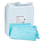 Sofex Krankenunterlage Sitzunterlage 60x60cm Blau, 50 Stück, 6-lagig – Saugfähige Einweg-Inkontinenzauflage, Stuhlunterlage, Rollstuhl-Unterlage mit Auslaufschutz, rutschfest und Hautfreundlich