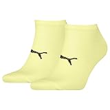 PUMA Calcetines Sport Light Sneaker Pack 2 Pares Amarillo Talla 43/46