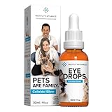 Institut Katharos Augentropfen für Hund & Katze - 100% Natürliche Augenpflege - Wirkt Besser als Augensalbe - Für entzündung (Katzen & Hunde)