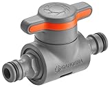 Gardena Kupplung Kupplung mit Regulierventil, Grau, Orange