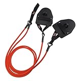 Tyron Latex-Zugseil mit Handpaddles (mittlerer Widerstand) | Zugseil | Schwimmtraining mit Handpaddles | Armzug-Training für Schwimmer und Triathleten