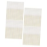 VINTORKY 60Stücke Einweg Wattestäbchen Aus Robustem Material Für Make Up Und Gesichtsreinigung Vielseitig Einsetzbar Für Schönheitspflege Und Wimpernverlängerung