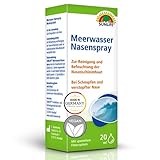 SUNLIFE Meerwasser Nasenspray 20 ml - Nasenspülung mit Meersalz - Nasenspray gegen Schnupfen - Spray zur Reinigung & Befeuchtung der Nasenschleimhaut - Isotonische Meersalzlösung