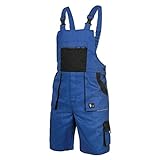 CXS Herren Shorts Arbeitshosen kurzen Latzhose 100% Baumwolle Arbeitsshorts Professionell Gartenshorts Bundhose Strapazierfähige maximale Sicherheit und Komfort Mehreren Werkzeugtaschen Gartenhose 54