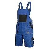 CXS Herren Shorts Arbeitshosen kurzen Latzhose 100% Baumwolle Arbeitsshorts Professionell Gartenshorts Bundhose Strapazierfähige maximale Sicherheit und Komfort Mehreren Werkzeugtaschen Gartenhose 64