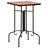 ShCuShan Mosaiktisch Keramik Terracotta Bistrotisch Outdoor Mosaik Beistelltisch Coffee Table Outdoor