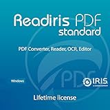 Readiris PDF Standard Professioneller PDF software Editor – Lebenslange Lizenz – Bearbeiten, Schützen, Kommentieren, Konvertieren, Ausfüllen von PDFs für 1 Windows PC