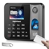 HapAttend zeiterfassung für kleinbetriebe, Fingerabdruck stempeluhr arbeitszeiterfassung stempeluhr, Deutsche Ausgabe stechuhr zeiterfassung Mitarbeiter mit 5 RFID (0 monatliche Gebühren H1)
