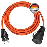 Brennenstuhl BREMAXX® Verlängerungskabel (5m Kabel in orange, für den kurzfristigen Einsatz im Außenbereich IP44, einsetzbar bis -35 °C, öl- und UV-beständig, Made in Germany)