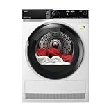 AEG Wärmepumpentrockner 8 kg, Serie 8000: AbsoluteCare Wolle- und Seidetrocknung, Energiekl. B, Energiesparend, Mengenautomatik, Knitterschutz, Trommelbeleuchtung, TR8T75780