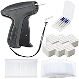 VEGCOO Etikettierpistole Geschenkanhänger Etikettiermaschine mit 5 Ersatznadeln, 3000 Heftfäden, 300 Preisschilder, Markenetiketten Etikettiergerät, Kleidungsetiketten Ettikettiergeraet