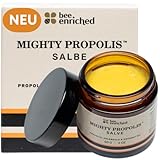 Mighty Propolis Salbe 60 g & Propolis Creme Bio | Wund & Heilsalbe | Salbe gegen Juckreiz, Furunkel I Bienensalbe & Wundsalbe | Wundschutzcreme & Heilsalbe intimbereich | SOS Creme von Bee Enriched