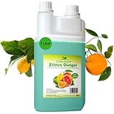 Konfitee Zitrus Dünger Flora Boost 1000ml I Für bis zu 200L Gießwasser I Für alle Zitrussorten I Flüssiger Blatt- & Wurzeldünger I 100% natürlicher Pflanzendünger I Für kräftiges Blattgrün