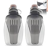 Mineup Trinkflasche zum Joggen, 2 Stück Trinkflasche Klein 250ml, Wasserflasche BPA-Frei, Auslaufsichere Sportflasche, Tragbare Trinkflaschen, Sport Wasserflaschen mit Rückenclip