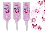 floraline® | 3er Set Orchideen - Vitalkur | Orchideen Dünger für bis zu 6 Monate prächtige Blumen mit Wachstum und gesunden Blüten | Schonende Anwendung und Pflege