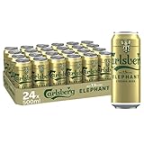 Carlsberg Elephant 7,5 % Vol. Dosenbier 0,5 l | 24 Starkbier Dosen in kraftvoll, herbem Geschmack | Bier Palette Einweg (24 X 0,5 l)