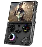 RG40XXV Retro Handheld Game Console , 4.0 Inch IPS Screen Linux System Built-in 64G TF Card 5528 Games Support HDMI TV Output 5G WiFi Bluetooth 4.2 (Black)