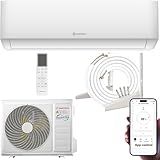 Split Klimaanlage 9000 BTU (bis 35m²) HANTECH H-PRO Heiz-&Kühlfunktion, Luftfilter, WIFI, Montagematerial weiß