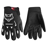 JAGASOL Kinder Dirt Bike Handschuhe, Kinder & Jugend Power Sport Reithandschuhe für Motorrad, BMX, Mountainbike, ATV, Vollfinger-Handschuhe für Outdoor-Sport, Radfahren, Camping, Angeln