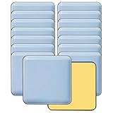 16 Stück Teflongleiter Selbstklebende Möbelschieber, Möbelgleiter, 20 x 20mm Quadrat Möbelgleiter, für schwere Möbel, Glatte Böden und Teppiche