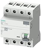 Siemens 5SV33446KL FI-Schutzschalter 3P+N N-links TypA 30mA 40A 400V