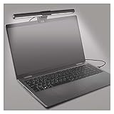 EMOS LED Laptoplampe 30 cm, 5,6 W Monitor-Lampe mit Clip-Halterung, 150 lm USB Lichtleiste, neigbare Bildschirmlampe, stufenlos dimmbar, einstellbare Lichtfarben, 30000 h Lebensdauer, Ra 95
