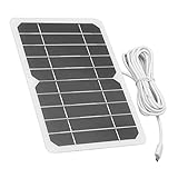 5 W 5 V Solarpanel, USB-Mikro-Ausgangs-Solarpanel, Leicht, Hohe Umwandlungseffizienz für Solar-Wasserpumpe