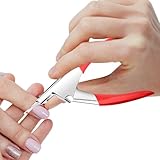 Falsch Nagel Clipper, Nagel Tip Clipper, Manikürewerkzeug für zu Hause, Typ U Edelstahl Nagelschneider Trimmer für künstliche falsche Tipps Maniküre Werkzeug für Salon Schönheit