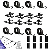 Changyeah Haltebänder,8-er Set Befestigungsbänder und Klammern,Pool Aufroller Aufrollvorrichtung Fahrbar Solarfolie,für fahrbares Aufrollsystem, für Pool-Planen/Abdeckungen