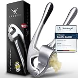 VALUXE® Knoblauchpresse spülmaschinenfest mit kraftvoller Hebelwirkung - Praktische Knoblauch-Presse - Profi Garlic Press Crusher, Handpresse hochwertig & robust