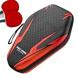 xowwyue Tischtennis Organizer,Staubdichte Tischtennis Schlägerhüllen - Stabile Aufbewahrung Tasche Halter für Familie Profis Kinder Sport Training Indoor Anfänger Enthusiasten Outdoor - Für Freunde