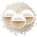 Rice Water Shampoo Bar, with Organic Rosemary Oil and Biotin, Solid Shampoo and Conditioner Set for Hair, Strengthening Hair Care for Damage Repair and Dry, für Herren Demen (3pc, 180g)