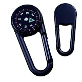 Karabiner Schlüsselanhänger | Schlüsselanhänger - Lager Karabiner und Temperaturmesser, kleine Taschengröße wasserdichtes Getriebe, Überleben Schlüsselanhänger Werkzeug