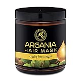 Arganöl Haarkur 250ml mit Naturreinem Arganöl und Kokosöl - Haarmaske für Alle Haartypen - Frei von Farbstoffen und Mineralölen - Argan Haarpflege