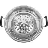 Mipcase Tragbare Grillpfanne Aluminium Flach mit Antihaftbeschichtung für Haushalt Camping Picknick Grillplatte