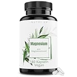 Magnesium – 180 Kapseln (6 Monate) 400 mg elementares Magnesium pro Kapsel | 665 mg reines Magnesiumoxid – laborgeprüft, hochdosiert, vegan