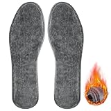 Warme Einlegesohlen Winter Schuheinlagen, Extra Dicke Filz Einlegesohlen Wintersohlen, Größe 38, Warme Schuheinlagen Winter für Damen Herren, Einlegesohlen Winter für Schneestiefel Arbeitsstiefel