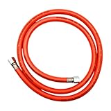 Gasschlauch 1,5m 150cm 2 x 1/4' Linksgewinde Winterfest -30° Propan Butan Gummi Gasleitung, Propangasschlauch, Druckminderer, verlängerungsschlauch für Propan Butan für Gasgrill Campingkocher (1)