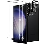 Xunzii für Samsung Galaxy S23 Ultra für Panzerglas, 3D Gebogene Schutzfolie mit Kameraschutz, 9H Härte Anti-Kratzen Ultra-klar Schutzglas Blasenfrei Displayschutzfolie Folie [2+2 Stück]