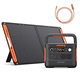 Jackery E1000 v2 Tragbare Powerstation mit 100W Solarpanel, 1070Wh LiFePO4 Solargenerator mit DC8020 Kfz-Ladekabel,1 Std. Schnellladung, LFP Powerstation für Outdoor Camping, Wohnmobil