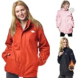 Valkental - Reflektierende & Wasserdichte 3in1 Jacke Damen [Fleece Zipp-In & Verstaubare Kapuze] Geeignet als Winterjacke, Regenjacke & Fahrradjacke - 10.000mm Wassersäule - Doppel Reißverschluss