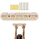 Kletterbalken – Felsbalken aus Holz für Finger | Klimmzugstange an der Tür montiert, Rahmen für Klettergriffe an der Wand für drinnen und draußen zu Hause Fitnessstudio