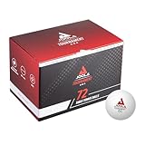 JOOLA Tischtennisbälle Tournament Selektierte 40+mm Durchmesser, 3-Stern Premium Tischtennis Bälle Indoor und Outdoor Kompatibel, Weiß (72er Pack)