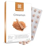 Healthspan Zimt 1.000 mg (120 Tabletten) | Unterstützt den Stoffwechsel | Chrom zur Aufrechterhaltung des Blutzuckerspiegels | Inspiriert von der ayurvedischen Kultur | Vegan