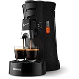 Philips Senseo Select ECO-Kaffeepadmaschine, schwarz/gefleckt - Wahl der Kaffeestärke plus Memo-Funktion, aus recyceltem Kunststoff (CSA240/20)