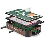 Toyrific | Powerplay 3 in 1 Top Games, Multi Game Tischset, Mini-Fußball, Hockey und Tischtennis, Billardtische Sport, Einheitsgröße