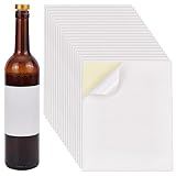 PH PandaHall 20 Blatt/80 Stück Selbstklebende Weinetiketten Weinflaschenetiketten Individuelle Weinetikettenaufkleber Flaschenetiketten Weiße Leere Etikettenaufkleber Für Wein Hochzeit Verlobung